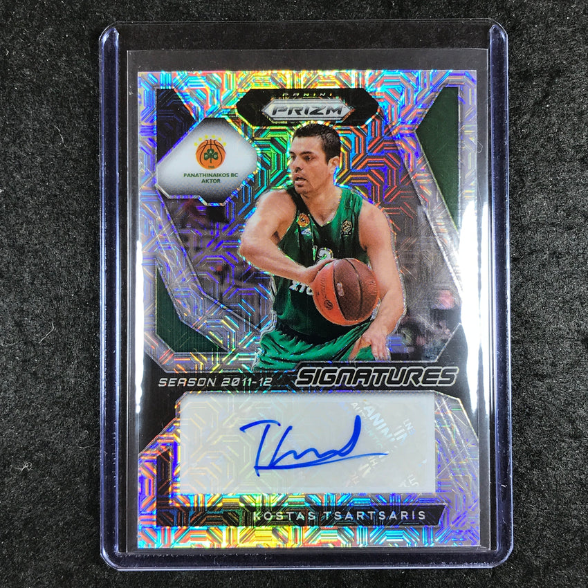 2023-24 Prizm EuroLeague KOSTAS TSARTSARIS Signatures Auto Mojo 12/25 #TTS