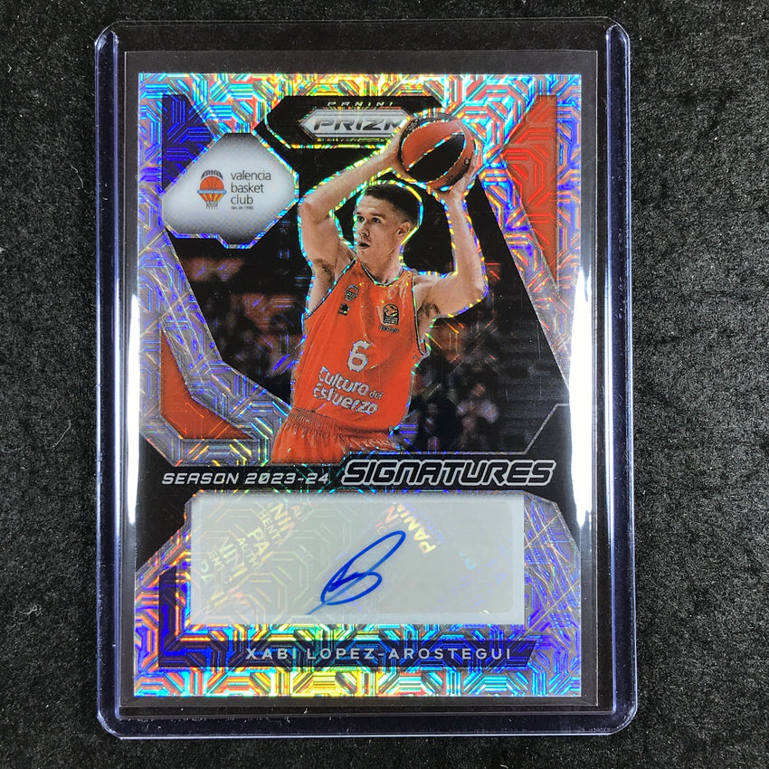 2023-24 Prizm EuroLeague XABI LOPEZ-AROSTEGUI Signatures Auto Mojo 22/25 #XLA