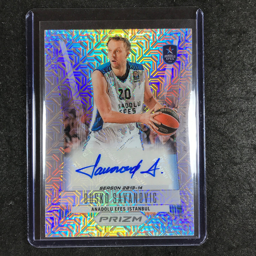 2023-24 Prizm EuroLeague DUSKO SAVANOVIC Retro Signatures Auto Mojo 23/25 #SAV