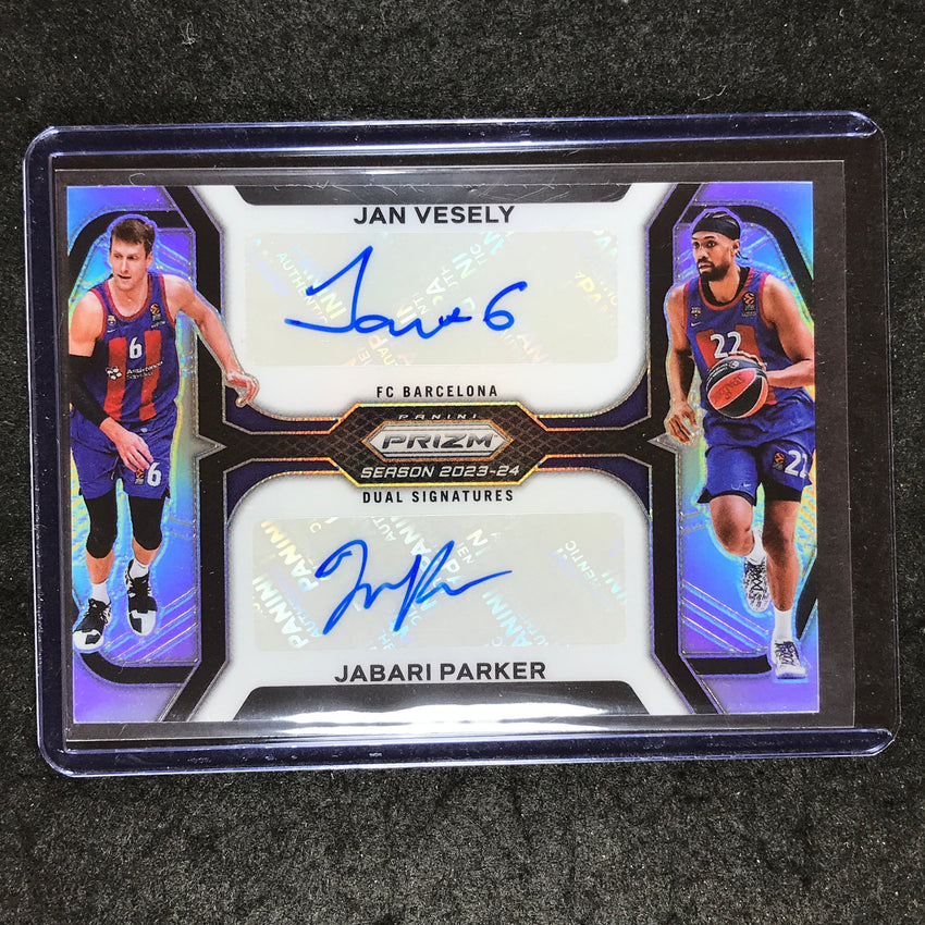 2023-24 Prizm EuroLeague JAN VESELY JABARI PARKER Dual Signatures Auto 4/25