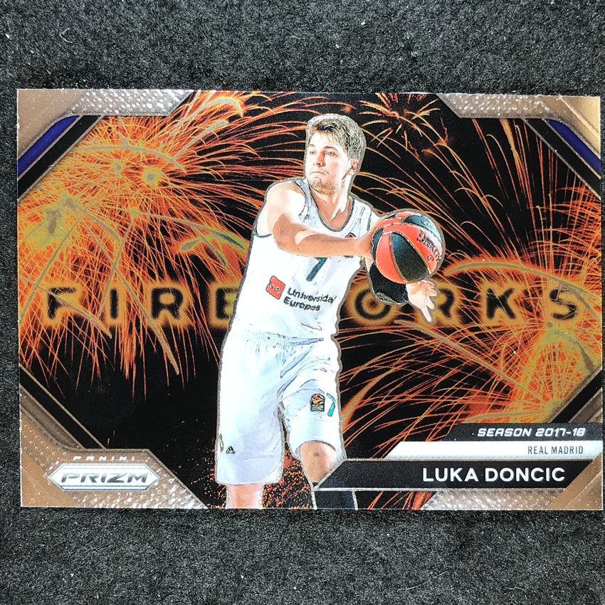 2023-24 Prizm EuroLeague LUKA DONCIC Fireworks Base #19