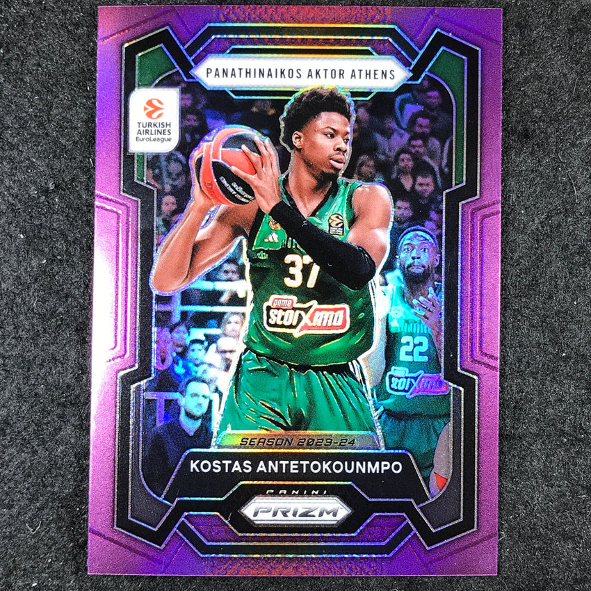 2023-24 Prizm EuroLeague KOSTAS ANTETOKOUNMPO Purple Prizm /99 #101