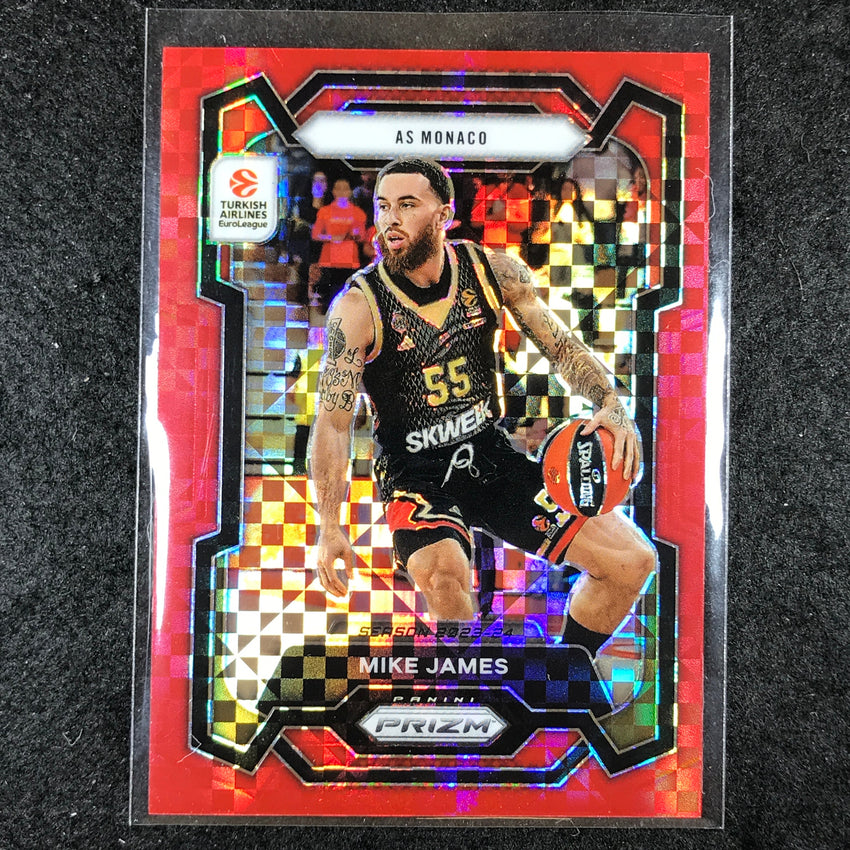2023-24 Prizm EuroLeague MIKE JAMES Red Power 41/75 #1