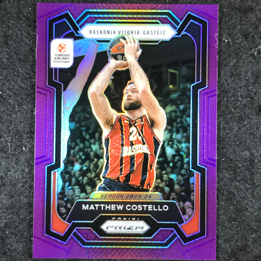 2023-24 Prizm EuroLeague MATTHEW COSTELLO Purple Prizm /99 #80