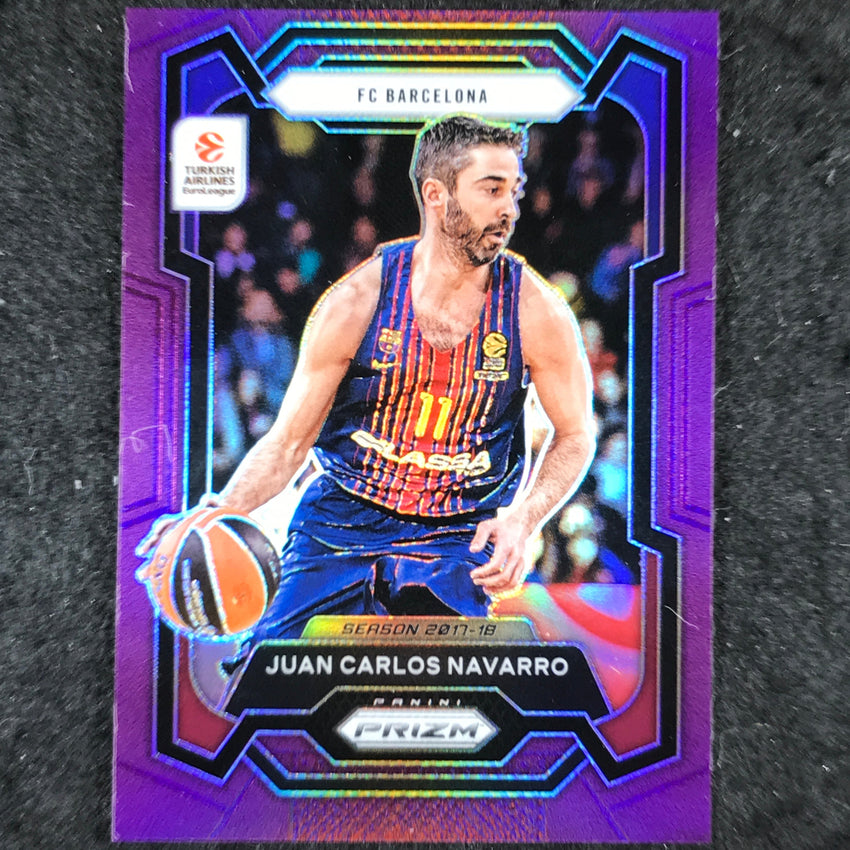 2023-24 Prizm EuroLeague JUAN CARLOS NAVARRO Purple Prizm /99 #82