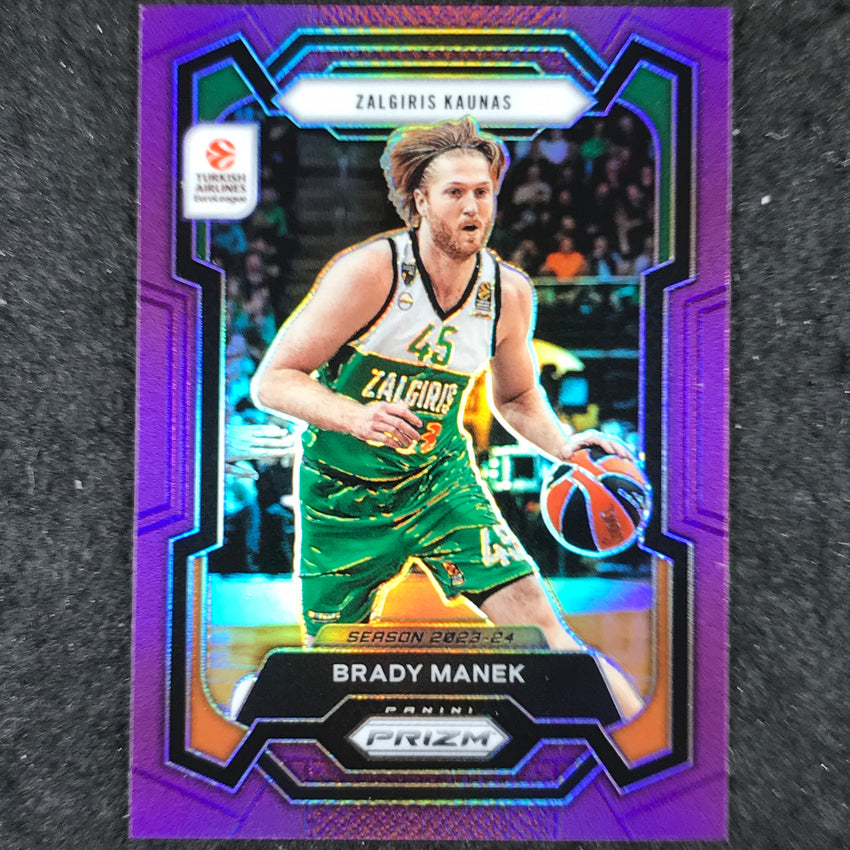 2023-24 Prizm EuroLeague BRADY MANEK Purple Prizm /99 #100