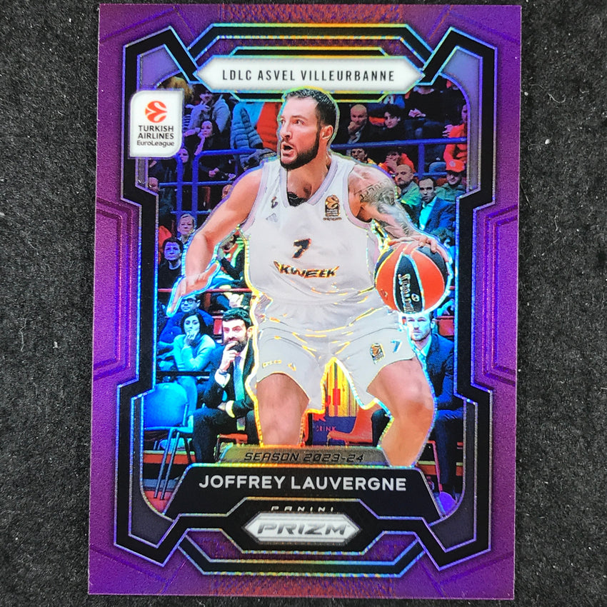 2023-24 Prizm EuroLeague JOFFREY LAUVERGNE Purple Prizm /99 #115