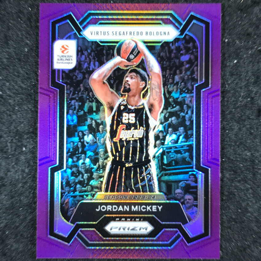 2023-24 Prizm EuroLeague JORDAN MICKEY Purple Prizm /99 #122