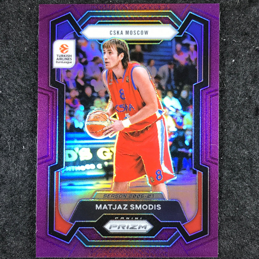 2023-24 Prizm EuroLeague MATJAZ SMODIS Purple Prizm /99 #125