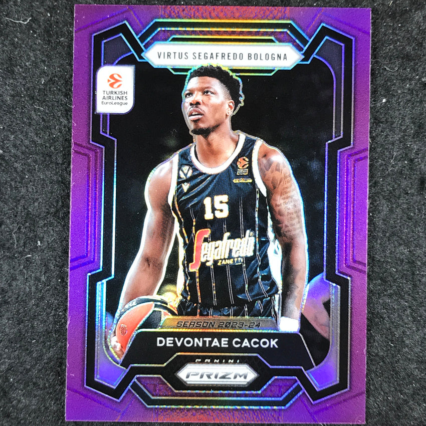 2023-24 Prizm EuroLeague DEVONTAE CACOK Purple Prizm /99 #129
