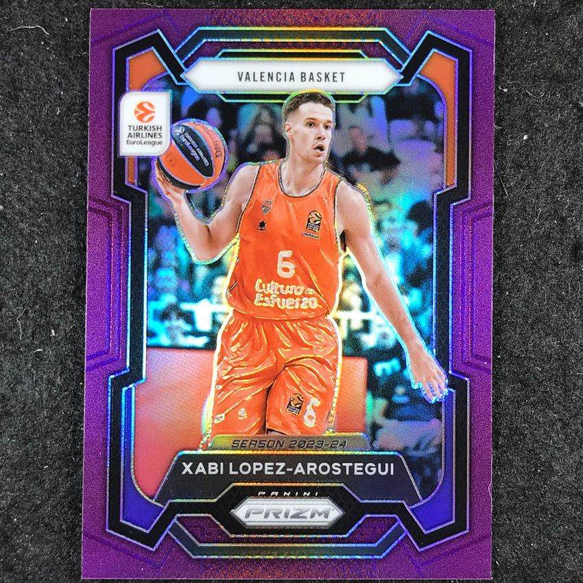 2023-24 Prizm EuroLeague XABI LOPEZ-AROSTEGUI Purple Prizm /99 #130