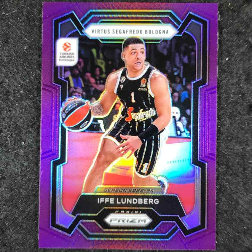 2023-24 Prizm EuroLeague IFFE LUNDBERG Purple Prizm /99 #137