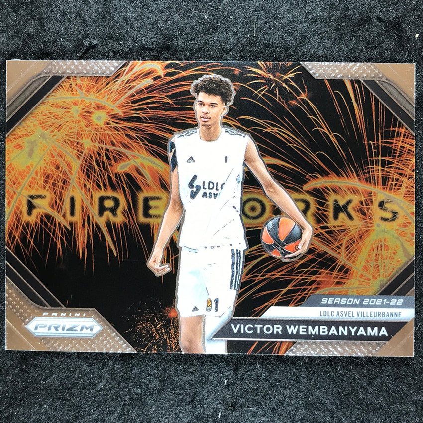 2023-24 Prizm EuroLeague VICTOR WEMBANYAMA Fireworks Base #18