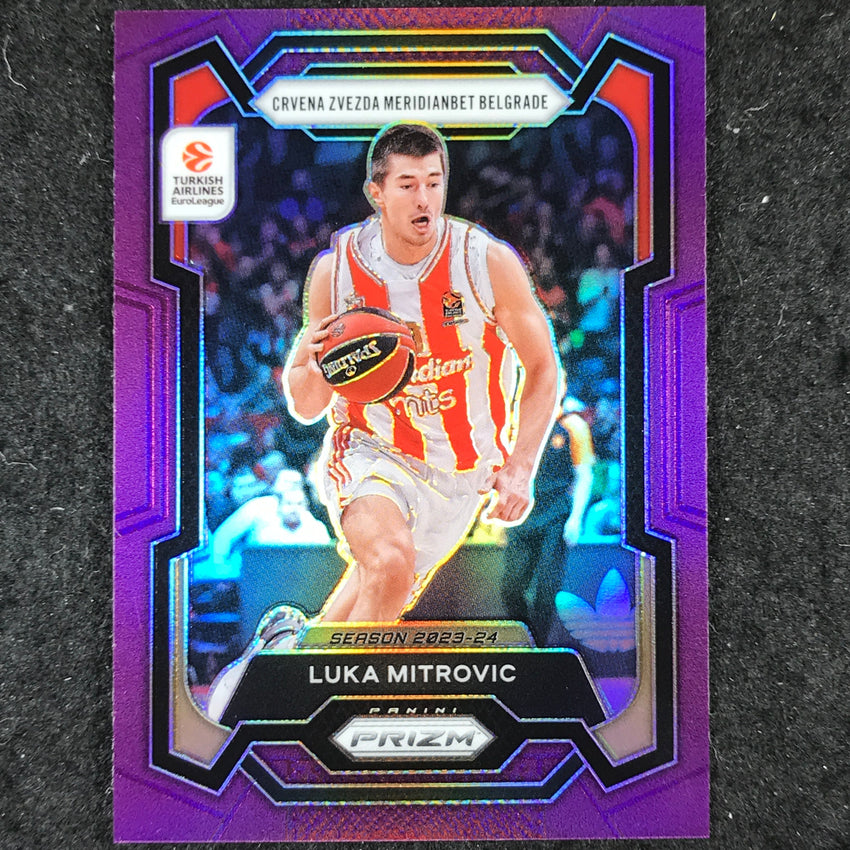 2023-24 Prizm EuroLeague LUKA MITROVIC Purple Prizm /99 #146