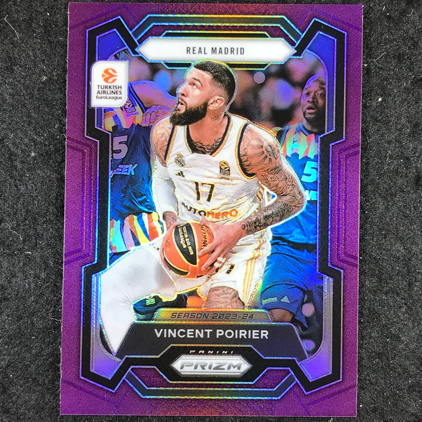 2023-24 Prizm EuroLeague VINCENT POIRIER Purple Prizm /99 #150
