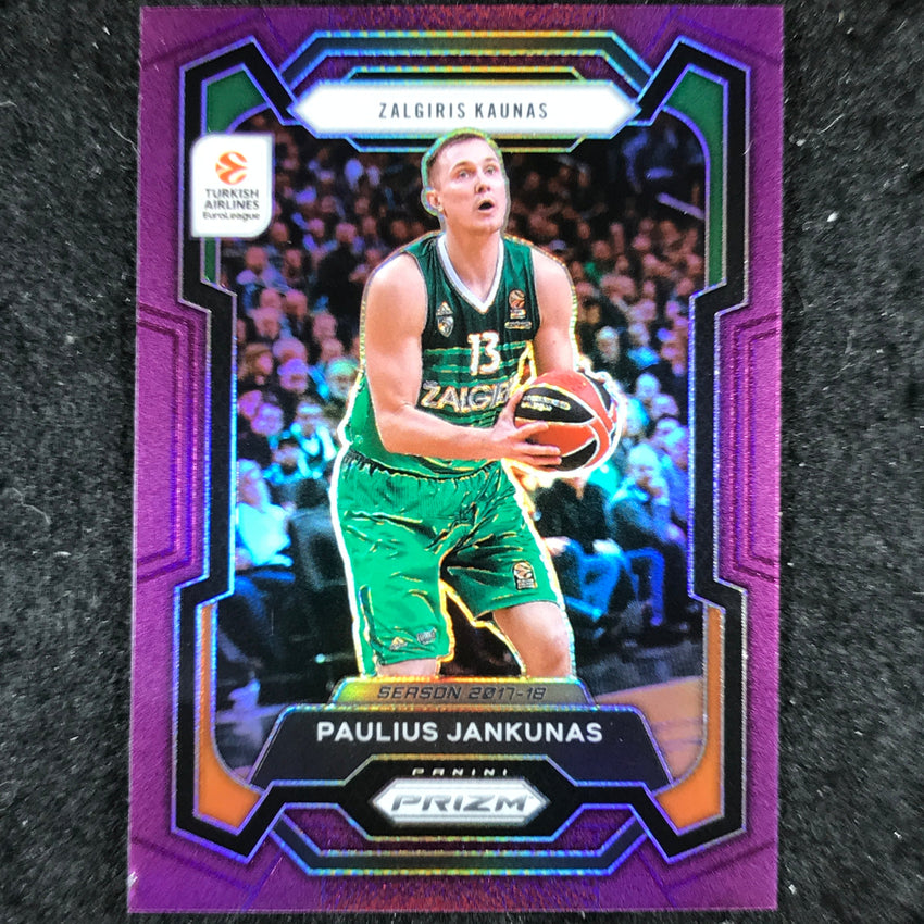 2023-24 Prizm EuroLeague PAULIUS JANKUNAS Purple Prizm /99 #151