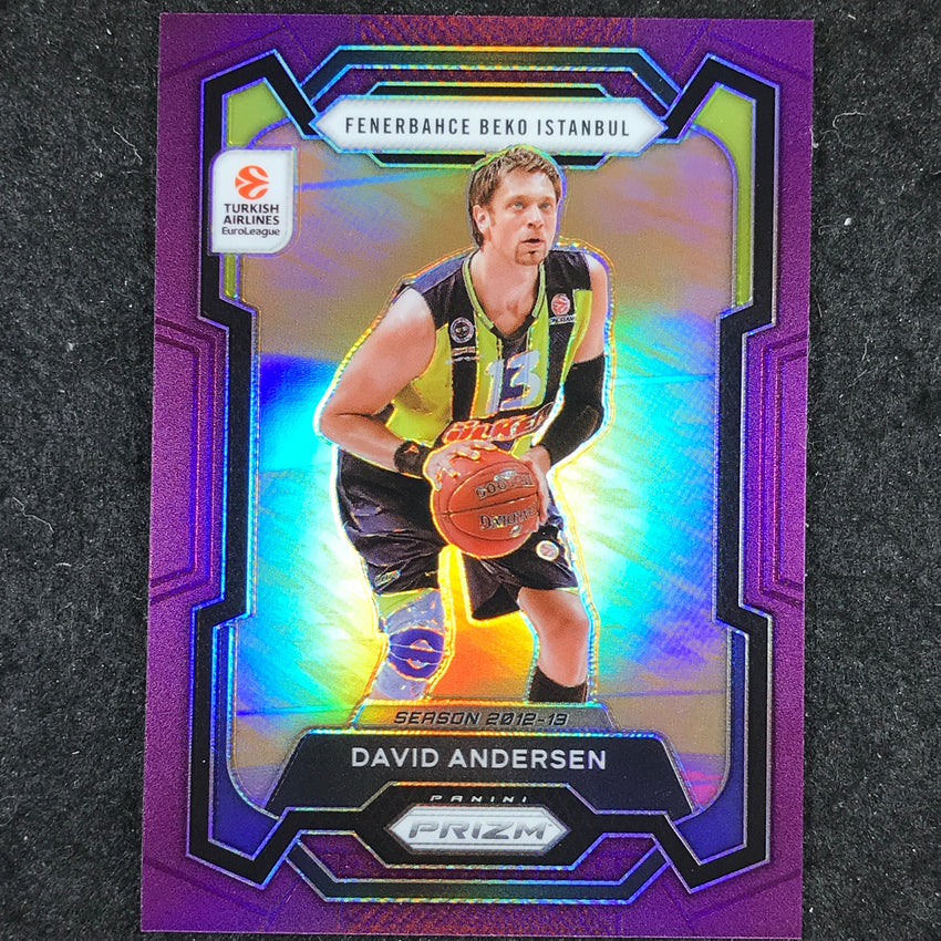 2023-24 Prizm EuroLeague DAVID ANDERSEN Purple Prizm /99 #152