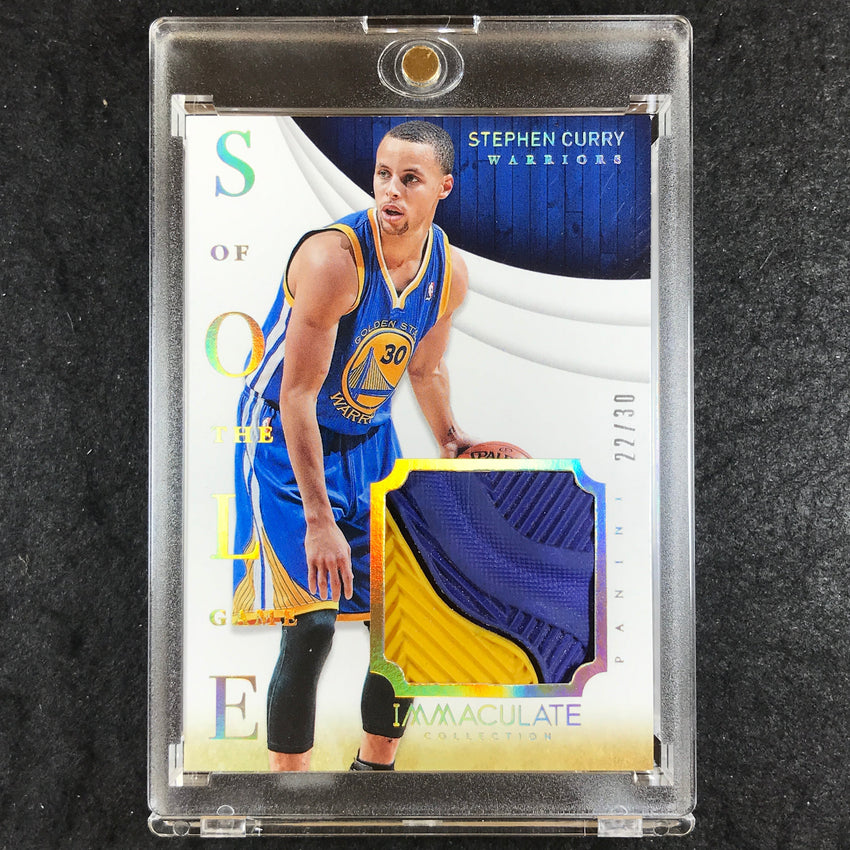 2013-14 Immaculate STEPHEN CURRY Sole of the Game Shoe Relic 22/30