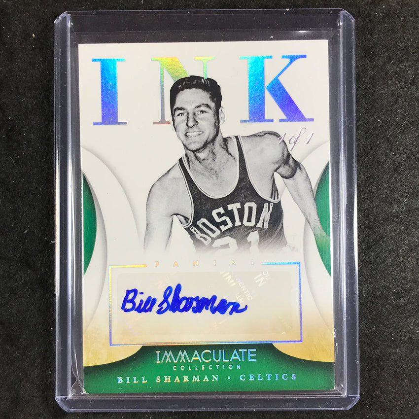 2013-14 Immaculate BILL SHARMAN Ink Auto 1/1 #47