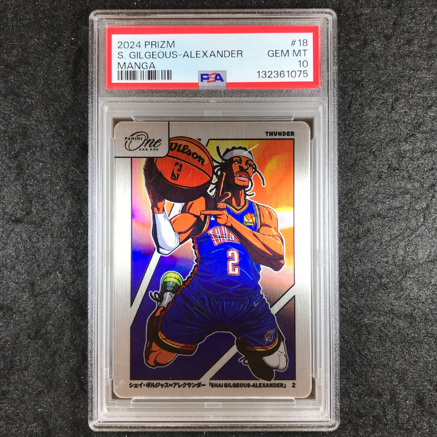 2024-25 One and One SHAI GILGEOUS-ALEXANDER Manga SSP #18 PSA 10 (075)