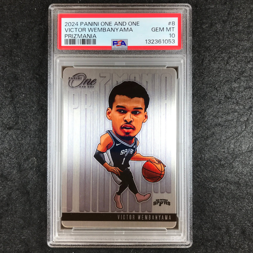 2024-25 One and One VICTOR WEMBANYAMA Prizmania SSP #8 PSA 10 (053)