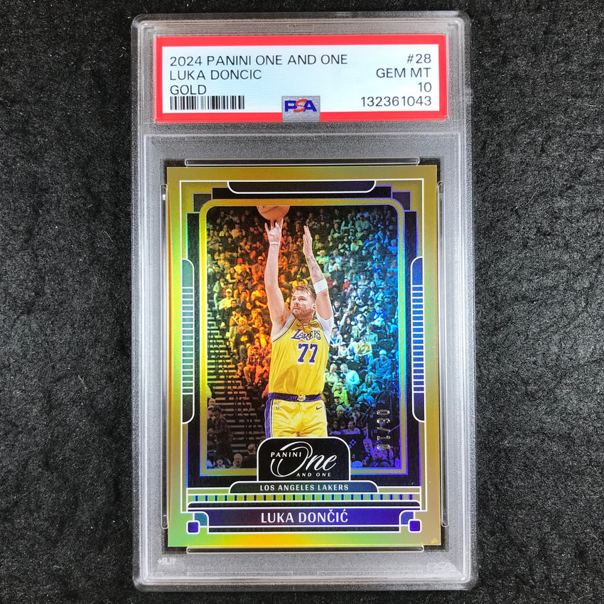 2024-25 One and One LUKA DONCIC Gold 6/10 PSA 10 (043)