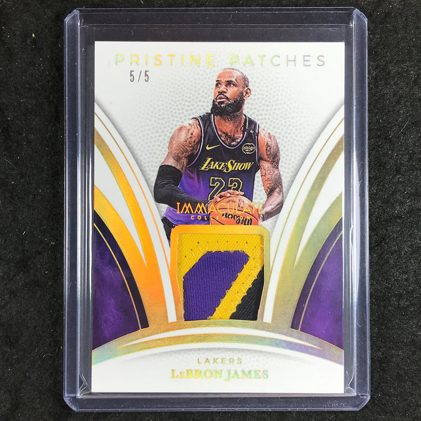 2024-25 Immaculate LEBRON JAMES Pristine Patches Gold 5/5