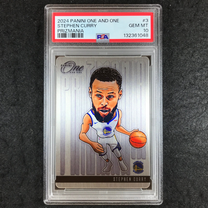 2024-25 One and One STEPHEN CURRY Prizmania SSP #3 PSA 10 (048)