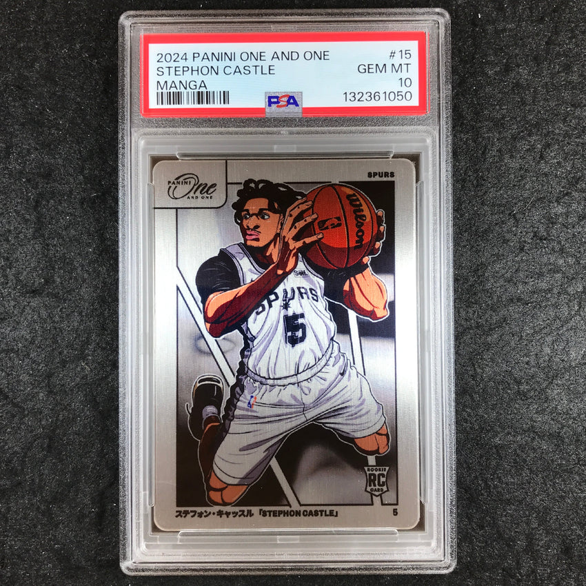 2024-25 One and One STEPHON CASTLE Manga Rookie SSP #15 PSA 10 (050)