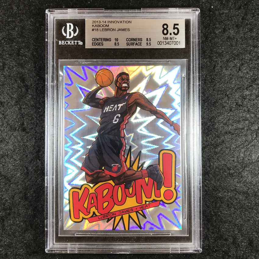 2013-14 Innovation LEBRON JAMES Kaboom SSP #18 BGS 8.5 (001)