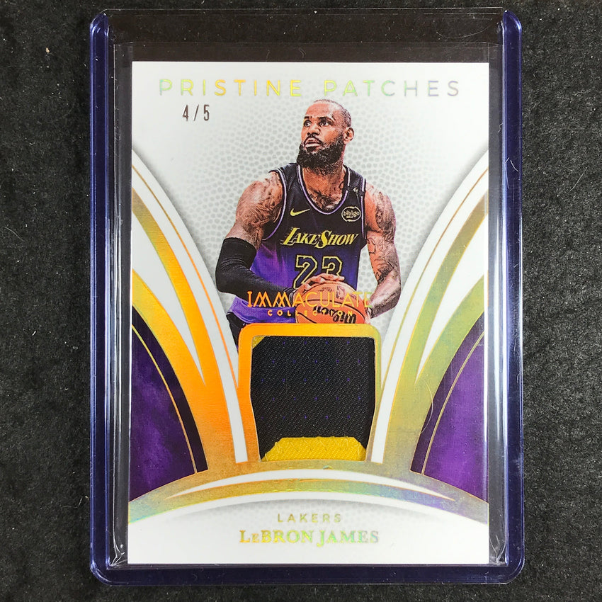 2024-25 Immaculate LEBRON JAMES Pristine Patches Gold 4/5