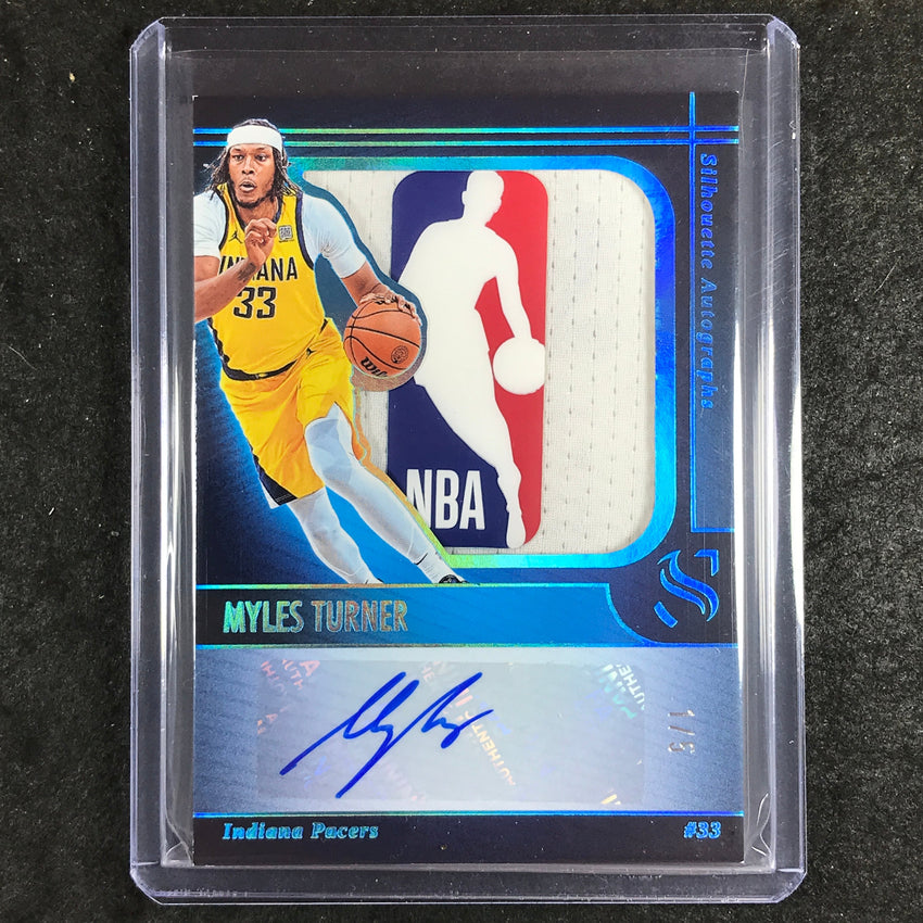 2024-25 Silhouette MYLES TURNER Silhouette Autographs Logoman 1/1