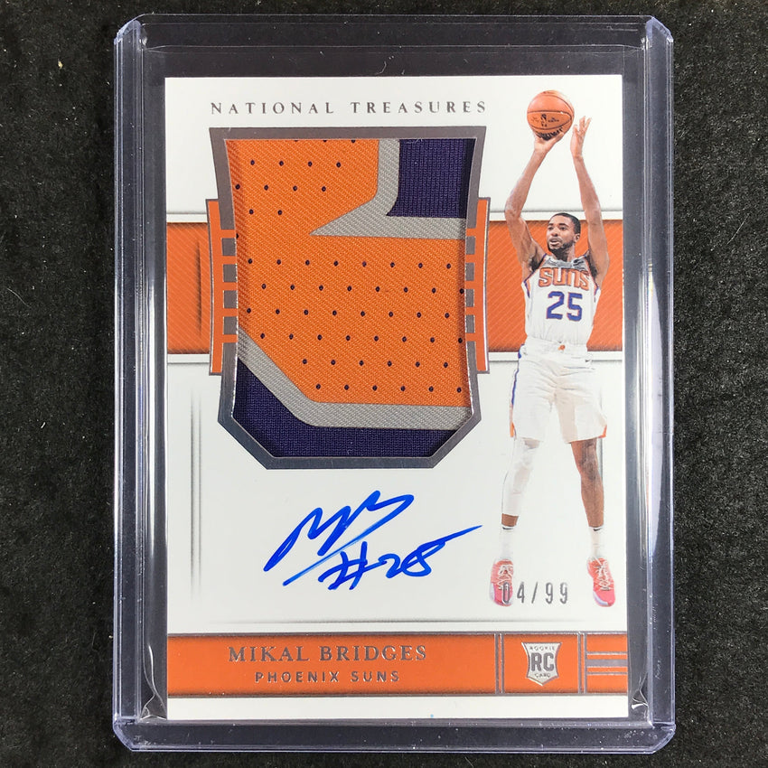 2018-19 National Treasures MIKAL BRIDGES Rookie Patch Auto 4/99 #119