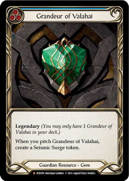COLD FOIL Grandeur of Valahai - EVR000 - Fabled Everfest 1st Edition