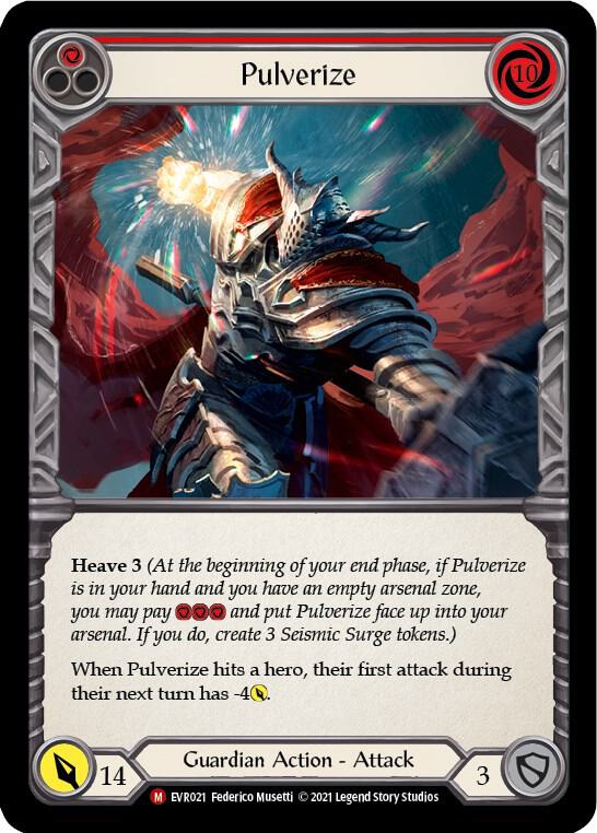 RAINBOW FOIL Pulverize - EVR021 - Majestic Everfest 1st Edition