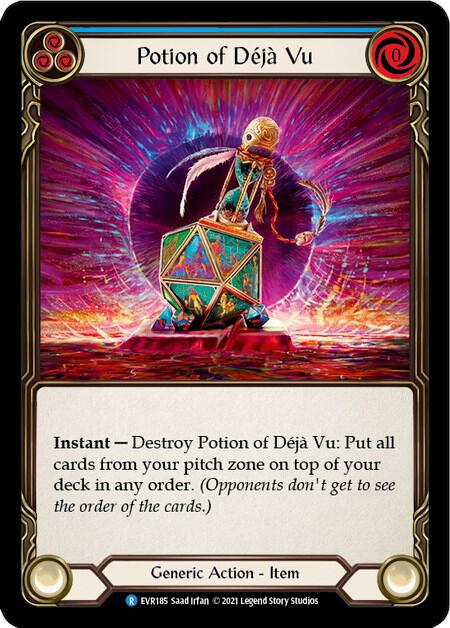 COLD FOIL Potion of Deja Vu - EVR185 - Rare Everfest 1st Edition