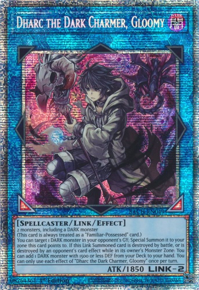 [US PRINT] Dharc the Dark Charmer, Gloomy - (BACH-EN049) - Starlight Rare 1st Edition