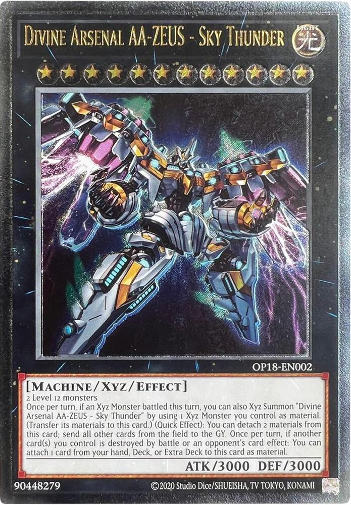 Divine Arsenal AA-ZEUS - Sky Thunder - OP18-EN002 - Ultimate Rare OTS Tournament Pack 18