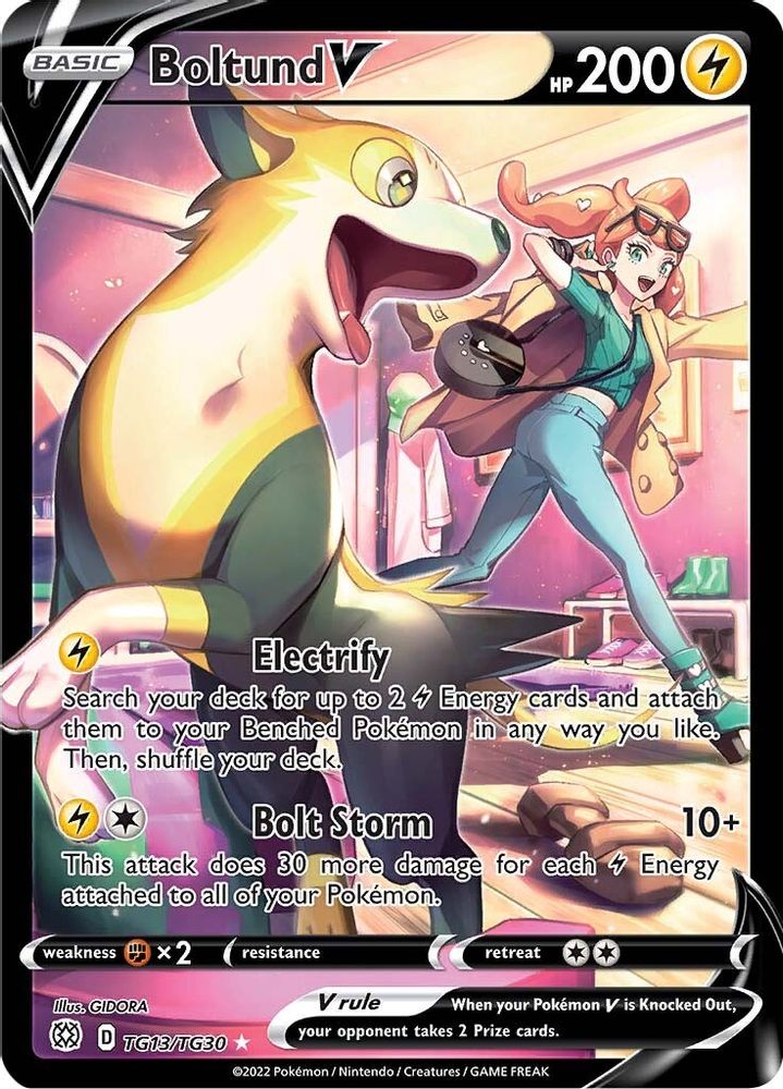 Boltund V - [  TG13/TG30 ] - Ultra Rare - Pokemon SWSH09 Brilliant Stars Trainer Gallery