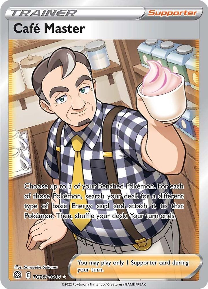 Cafe Master - [  TG25/TG30 ] - Ultra Rare - Pokemon SWSH09 Brilliant Stars Trainer Gallery