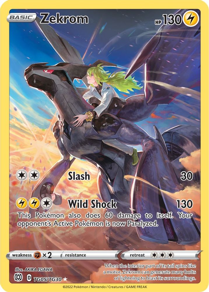 Zekrom - [  TG05/TG30 ] - Ultra Rare - Pokemon SWSH09 Brilliant Stars Trainer Gallery