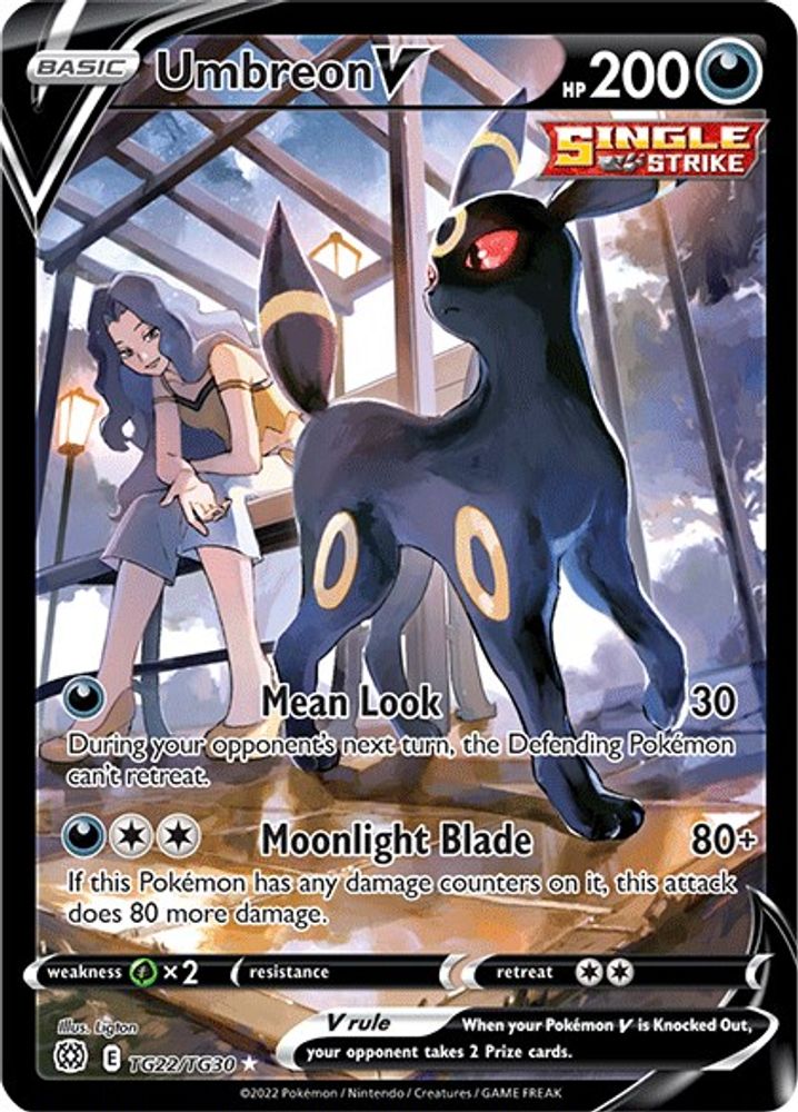 Umbreon V - [  TG22/TG30 ] - Ultra Rare - Pokemon SWSH09 Brilliant Stars Trainer Gallery