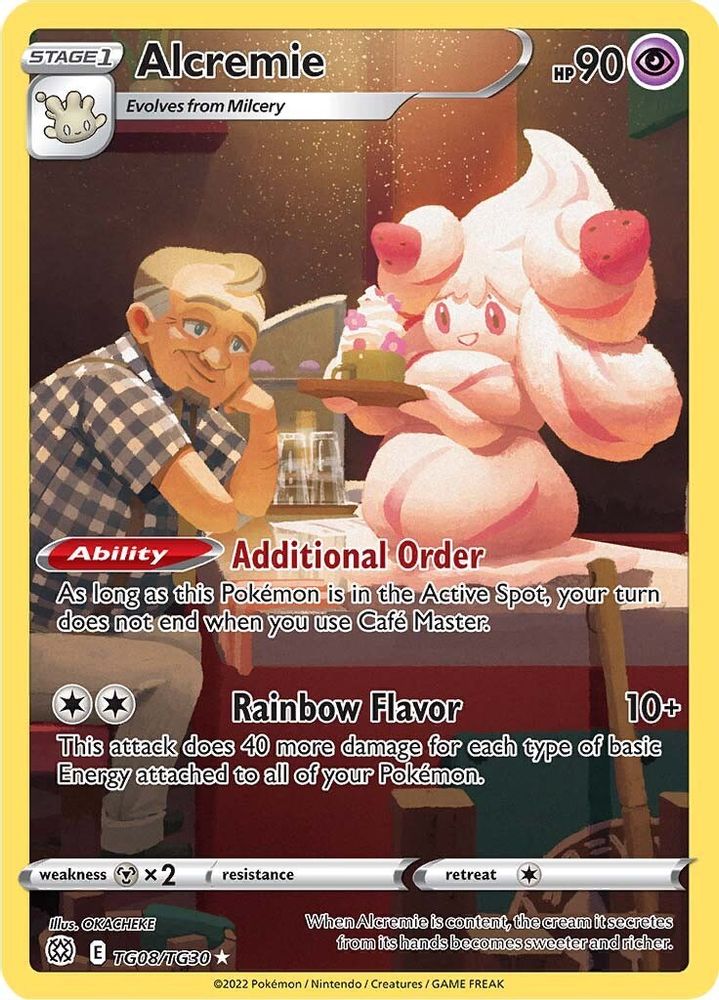 Alcremie - [  TG08/TG30 ] - Ultra Rare - Pokemon SWSH09 Brilliant Stars Trainer Gallery