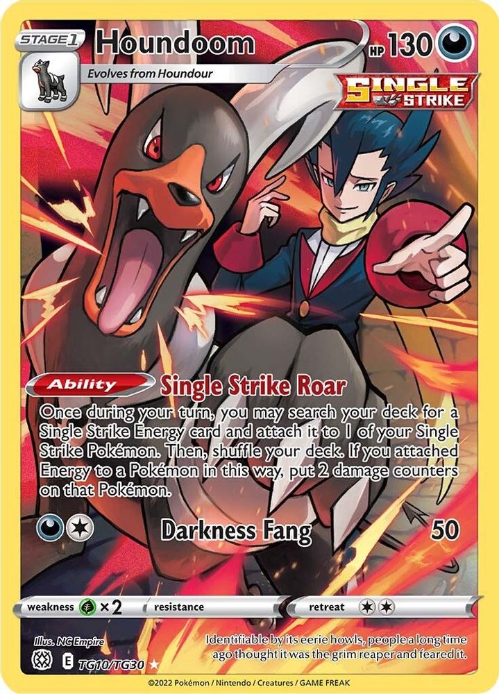Houndoom - [  TG10/TG30 ] - Ultra Rare - Pokemon SWSH09 Brilliant Stars Trainer Gallery