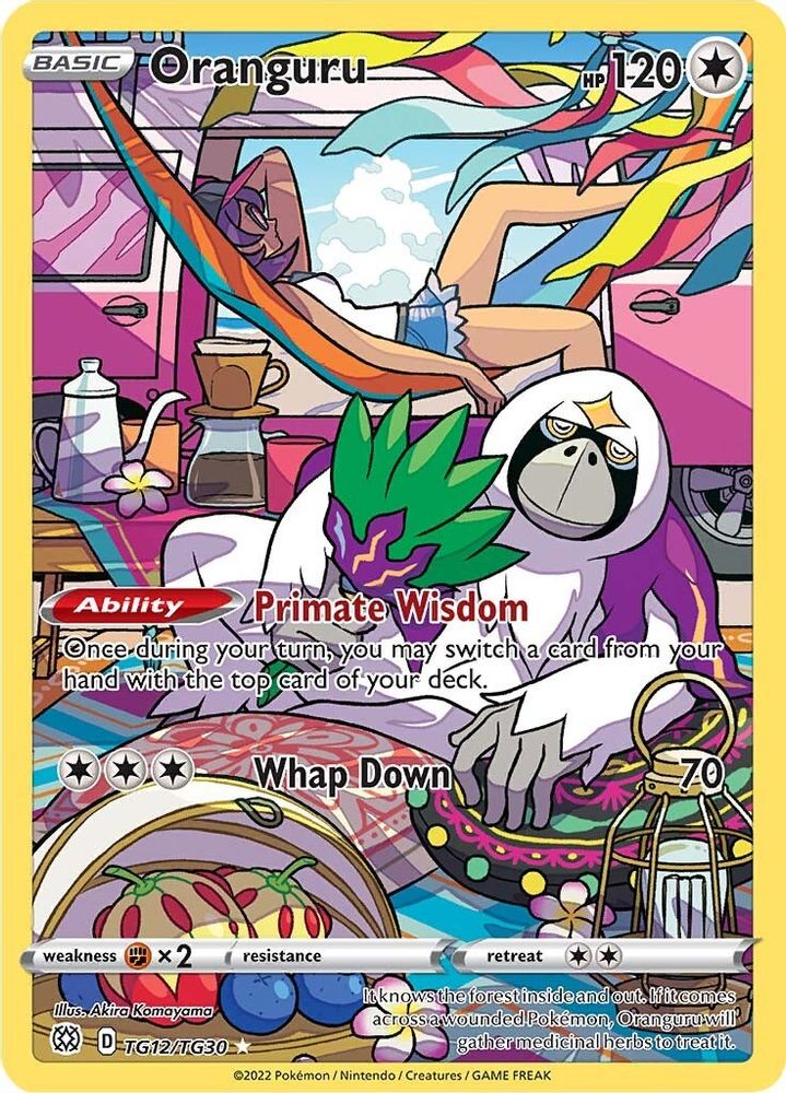 Oranguru - [  TG12/TG30 ] - Ultra Rare - Pokemon SWSH09 Brilliant Stars Trainer Gallery