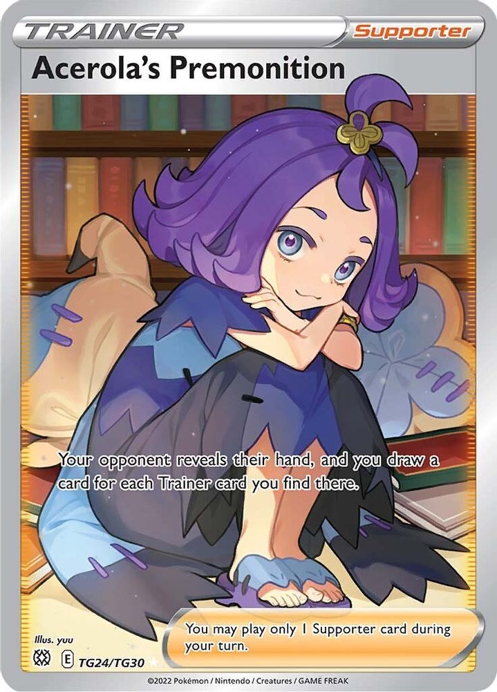 Acerola's Premonition - [  TG24/TG30 ] - Ultra Rare - Pokemon SWSH09 Brilliant Stars Trainer Gallery