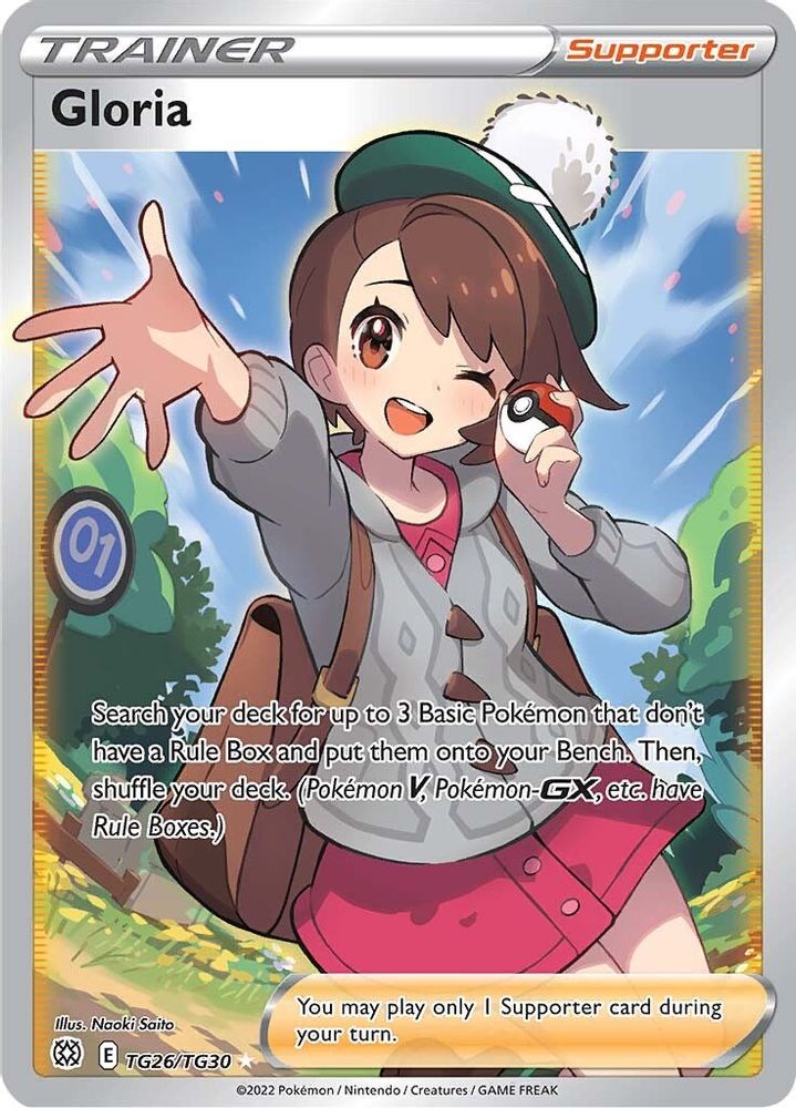Gloria - [  TG26/TG30 ] - Ultra Rare - Pokemon SWSH09 Brilliant Stars Trainer Gallery