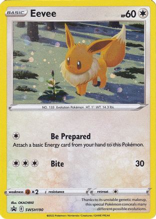 Eevee - SWSH190 - Pokemon SWSH Sword & Shield Promo