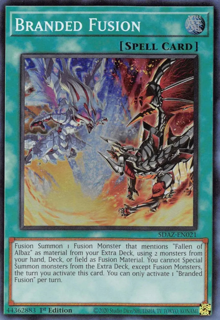 Branded Fusion - SDAZ-EN021 - Super Rare Starter Deck Albaz Strike 1st Edition