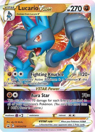 Lucario VSTAR - SWSH214 - Pokemon SWSH Sword & Shield Promo